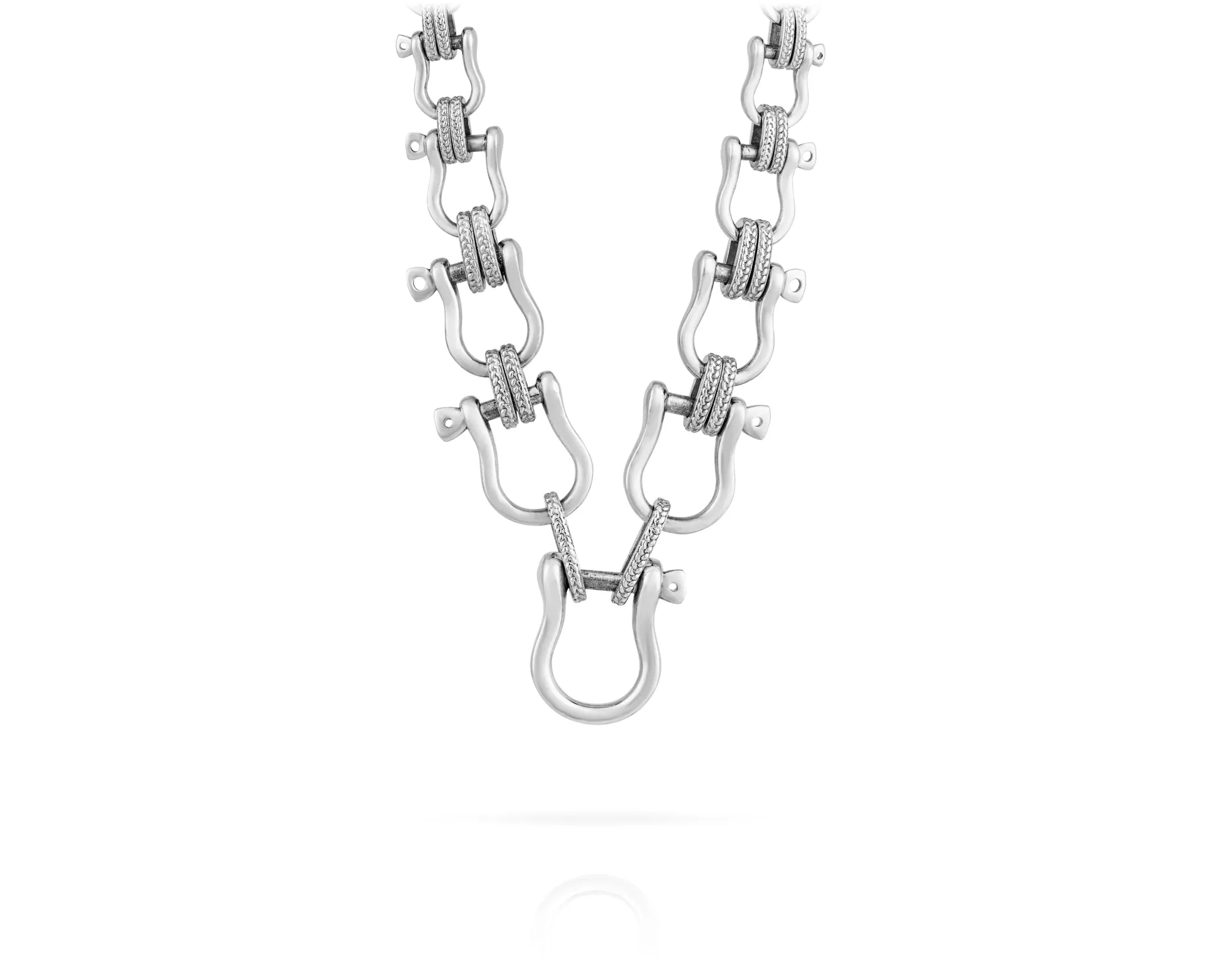 Sale- Graduated Shackle Infinity Necklace