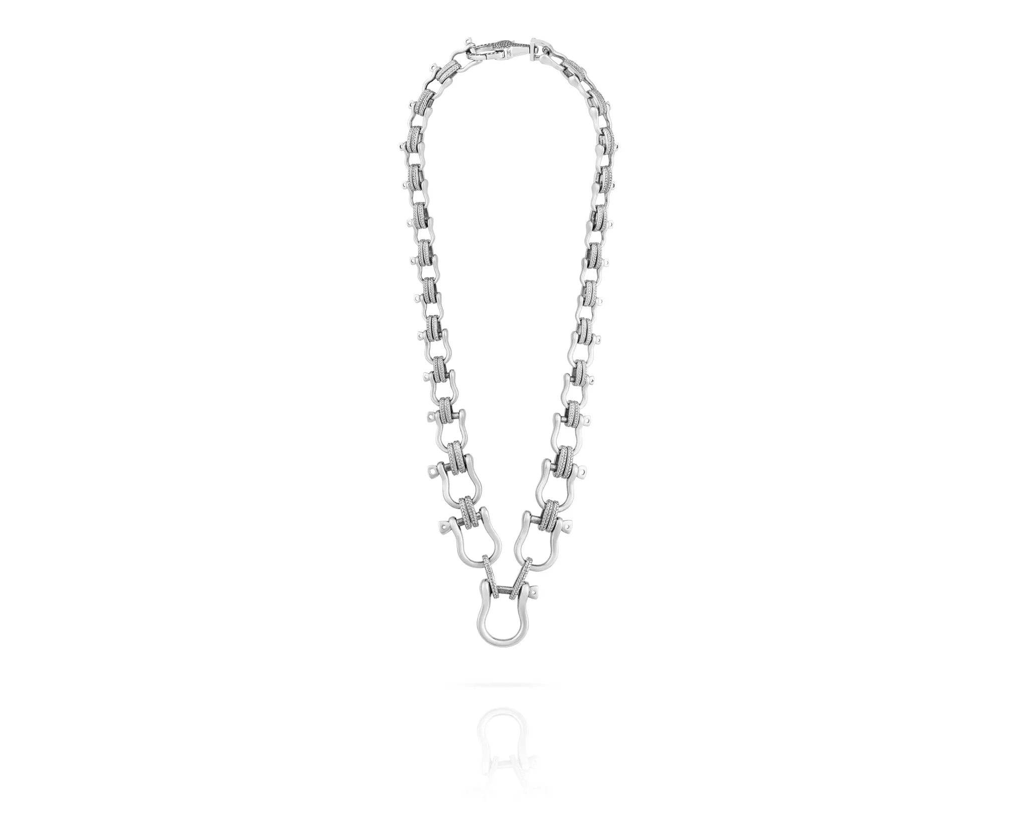 Sale- Graduated Shackle Infinity Necklace
