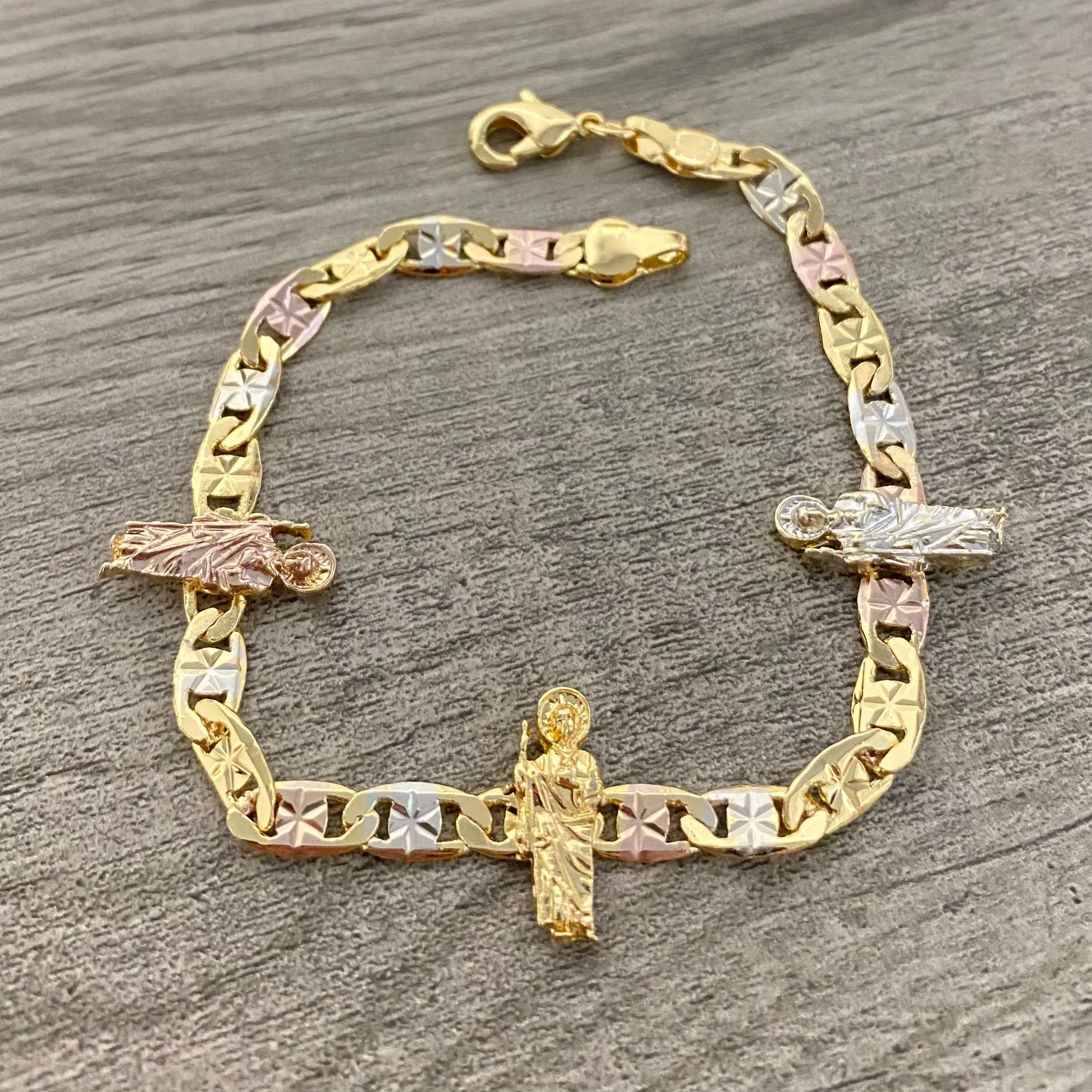San Judas Bracelet Three Tone 04