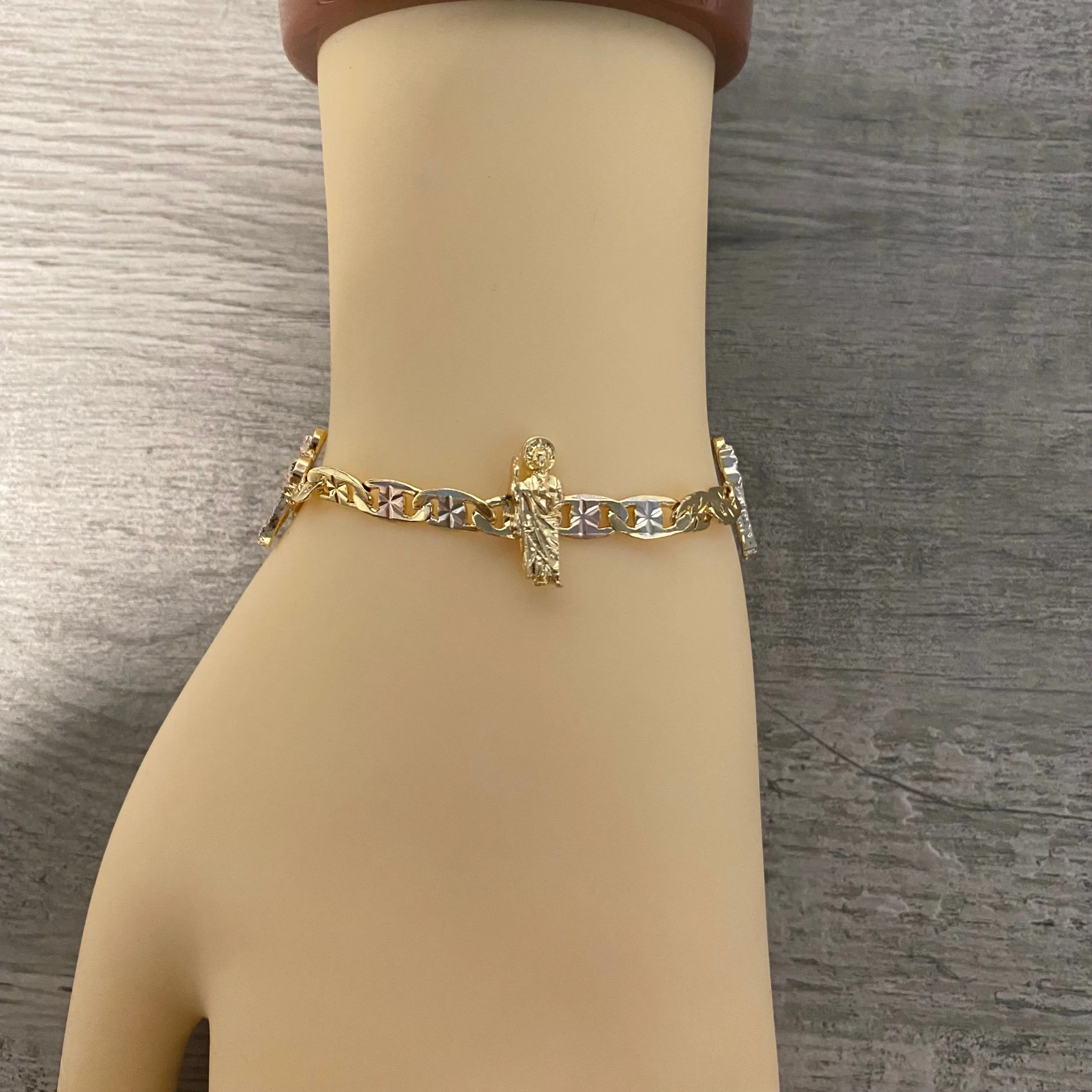 San Judas Bracelet Three Tone 04