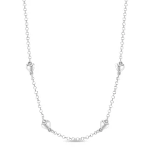 Satellite Heart Women's Necklace - Sterling Silver