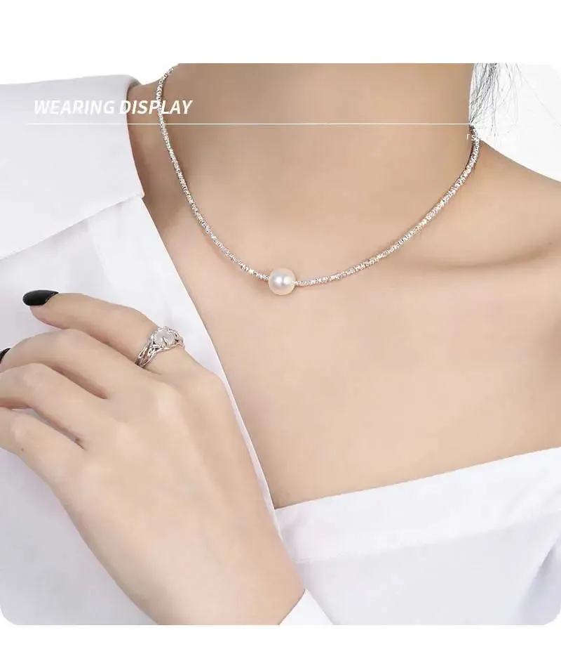 Stackable Shell Pearl Necklace