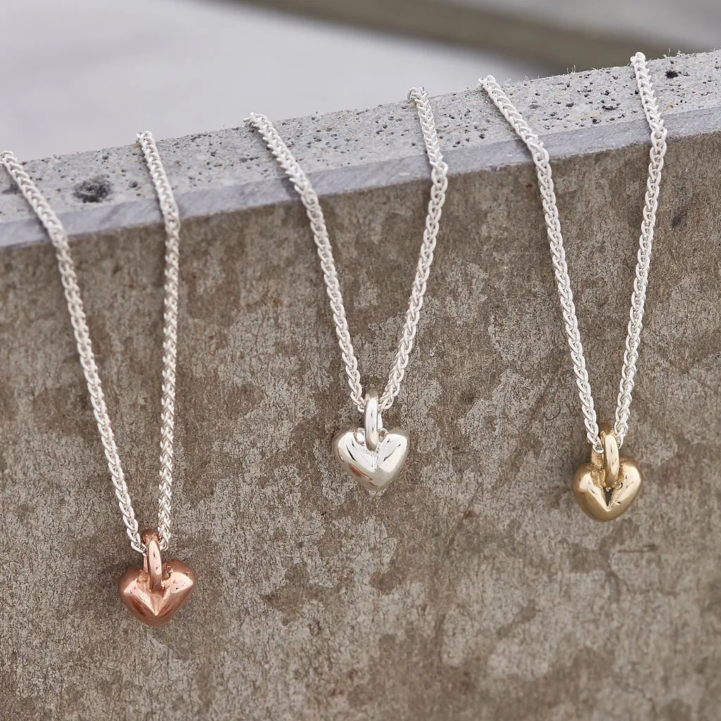 Sweetheart Solid Gold Necklace
