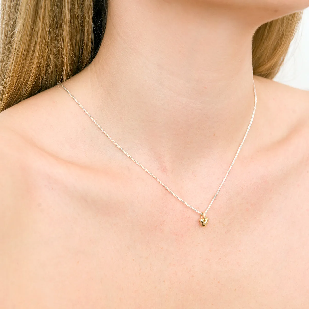 Sweetheart Solid Gold Necklace