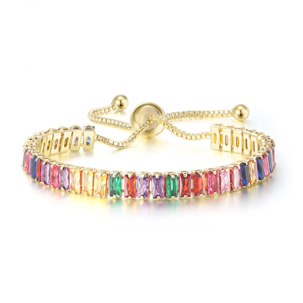 Unique Black Crystal Bangle Rose Gold Color Adjustable Bracelets