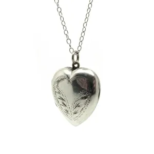 Victorian Antique Silver Heart Locket