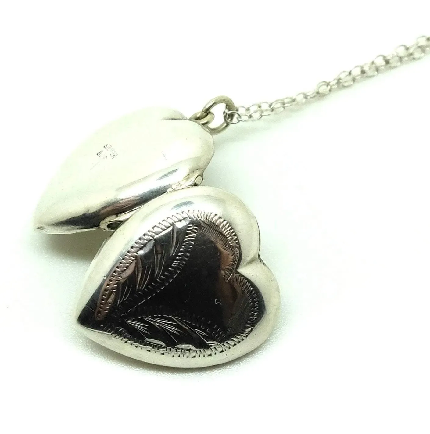 Victorian Antique Silver Heart Locket