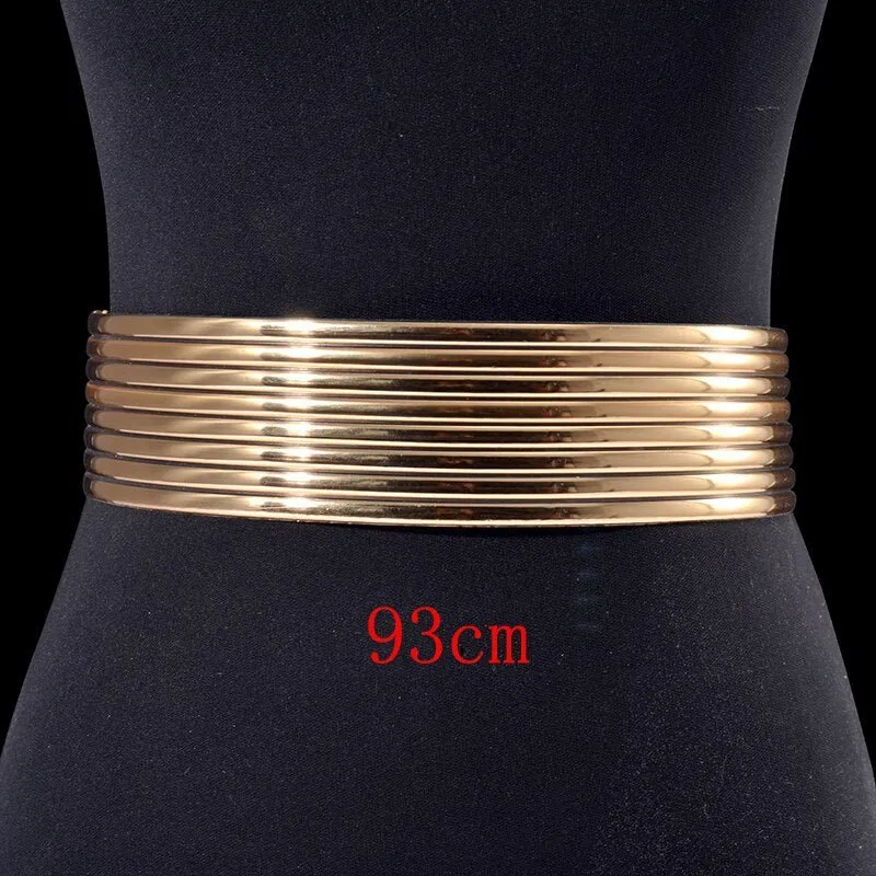 Vintage Gold Statement Choker Necklace Set - Leather African Jewelry with Torques Collar and Maxi Pendant