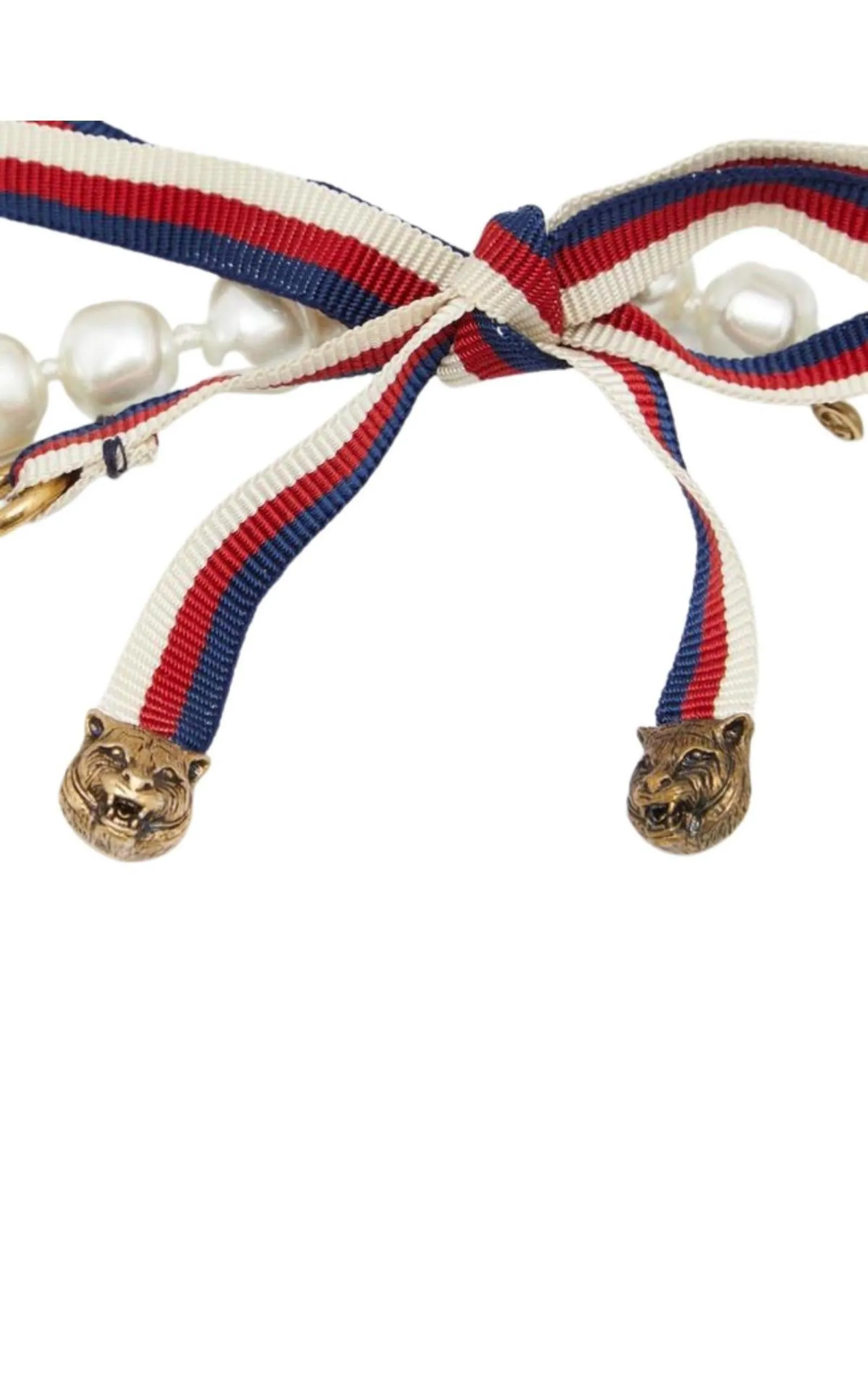 White Faux Pearls Necklace