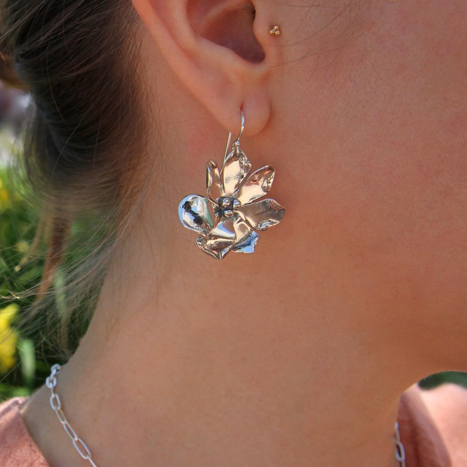 Wildflower on Wire Earrings