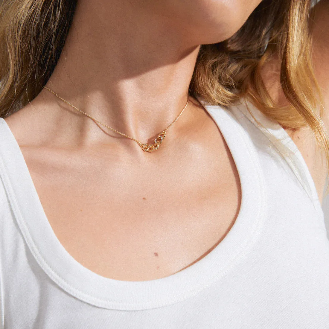 Wrenley Recycled Necklace | Gold